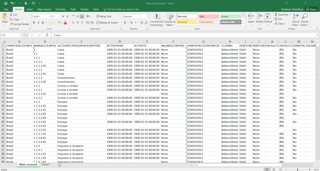 Configuration of Data Templates for Seamless Import/Export