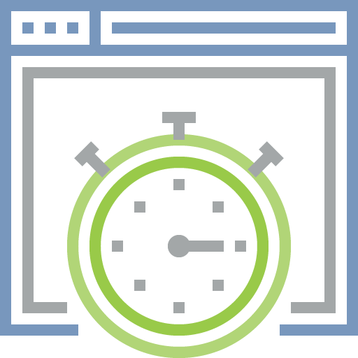 line art of file and clock