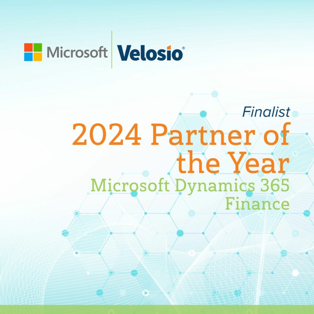 Velosio Named Dynamics 365 Finance Partner of the Year