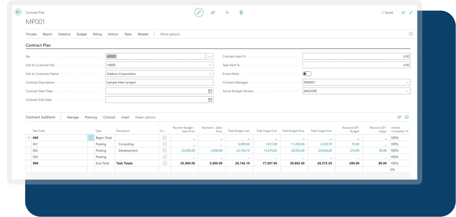 Manage Contracts and Projects with Ease