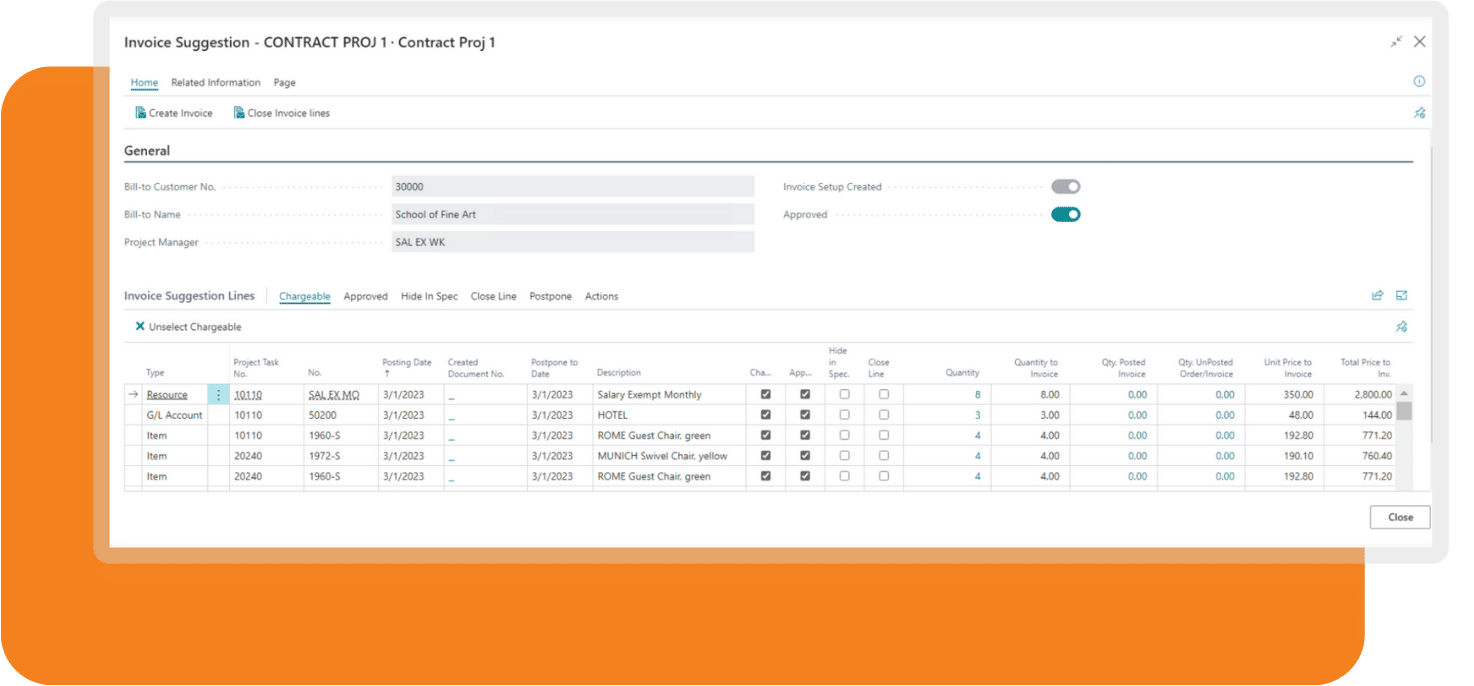 Tailored Billing Options